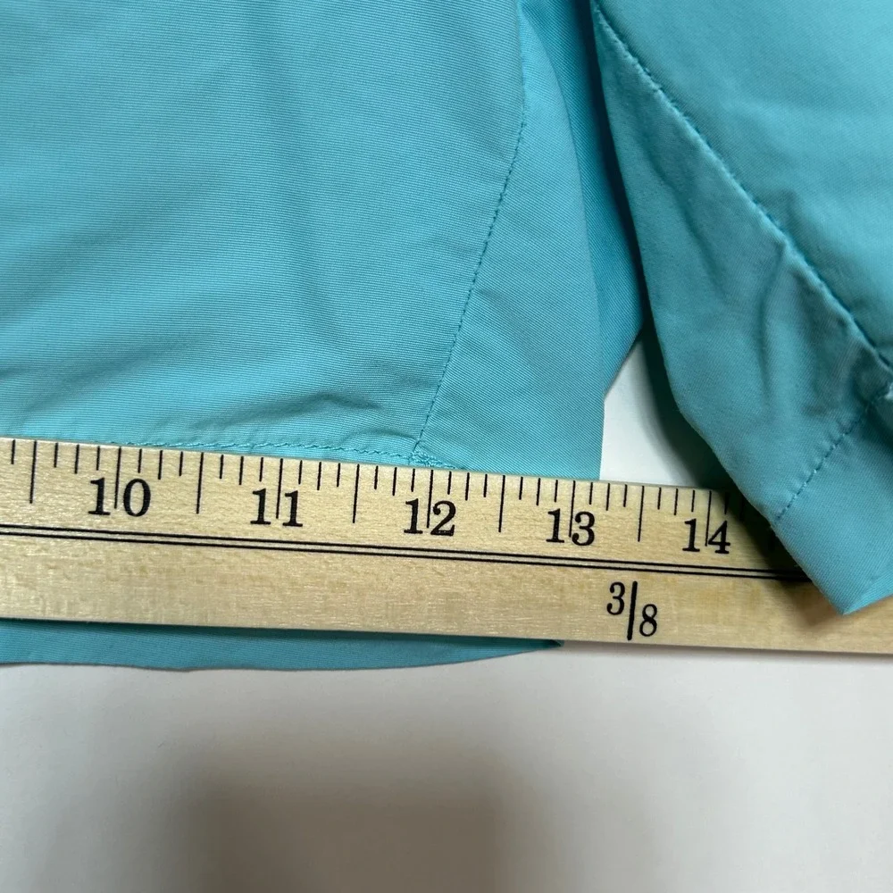 Polo Ralph Lauren Swim Trunks Mens L Blue Aqua Yellow Pony Logo Preppy *no liner